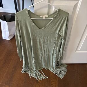 Green Fringe Dress